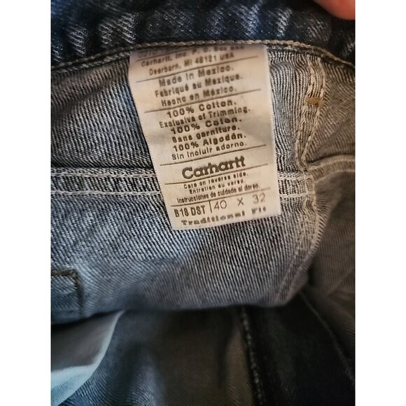 carhartt traditional fit jeans 40x32 New Work Denim Excellent CR50 Nice NWOT - Picture 6 of 6